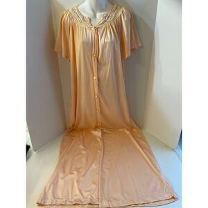Carole nylon gown large peach color maxi